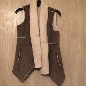 Jack brand suede/faux fur vest